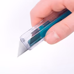wolfcraft GmbH 4135000 Taglierino Verde, Metallico, Trasparente Coltello a lama di rasoio
