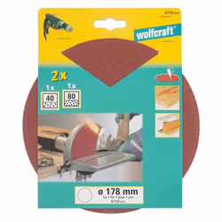wolfcraft GmbH 4756000 accessorio per levigatrici 2 pz Disco abrasivo - Vista aggiuntiva 4