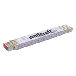 wolfcraft GmbH 5227000 righello Righello a scala 212 mm Beige, Nero, Rosso 1 pz