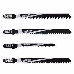 wolfcraft GmbH 8430000, Lama per seghetto alternativo, Legno dolce, Acciaio al carbonio (HCS), 10 pz
