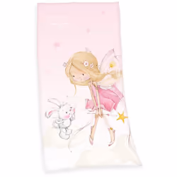 L'attrazione della spiaggia: : telo da bagno assorbente a tema Little Fairy - Grande asciugamano di velour con motivo Little  ...