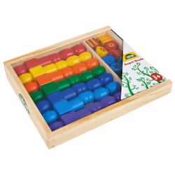 Lena SM32010, Set di perline per bambini, 3 anno/i, Legno, Multicolore