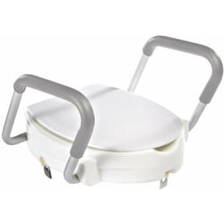 Sapho Sedili wc Ridder Copriwater rialzato 100 mm, con maniglie, bianco A0072001