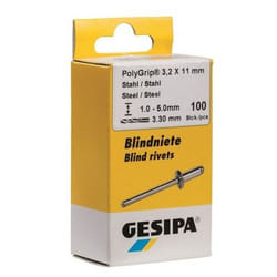 GESIPA 1433571 rivetto Rivetto per tende