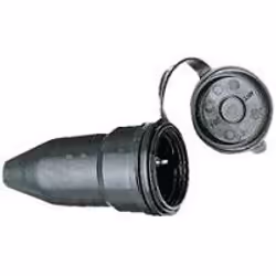 Brennenstuhl 1082050, IP44, Gomma, Nero, 1 presa(e) AC, 230 V, 16 A