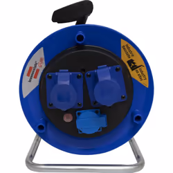 Garant st avvolgicavo 2 prese cee e 1 presa schuko per l'uso professionale l'avvolgicavo garant st, con tamburo in plastica s ...