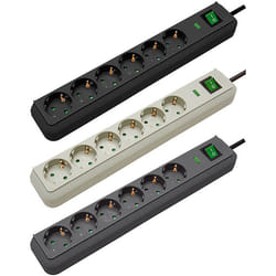 Brennenstuhl Eco-Line Surge Protection 4.500 A Nero 6 presa(e) AC 1,5 m