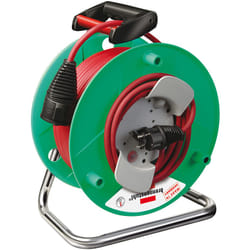 Brennenstuhl 25m AT-N05V3V3-F 3G1,5 prolunghe e multiple 1 presa(e) AC Nero, Verde, Grigio, Rosso