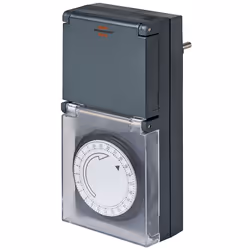 Brennenstuhl 1506460, Timer quotidiano, Nero, IP44, 230 V, 16 A