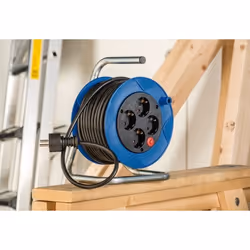 Brennenstuhl 1079180004 prolunghe e multiple 15 m 4 presa(e) AC Esterno Nero, Blu - Vista aggiuntiva 6