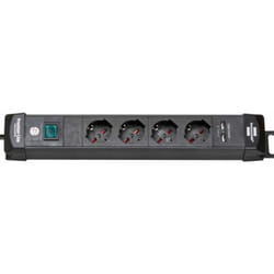 Brennenstuhl - Multipresa 4 posti Premium-Line con ricarica usb