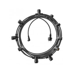 Brennenstuhl - Catenaria 10xe27 lampadine escluse con cavo da 10 metri nero - 1175190020