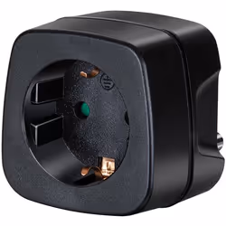 Brennenstuhl 1508460, Universale, Interno, 250 V, AC1-to-AC2, Nero, 16 A