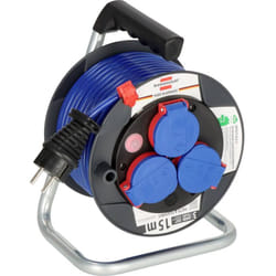 Brennenstuhl - 1079850 Avvolgicavo 15.00 m Blu Spina schuko