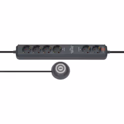 Brennenstuhl Eco-Line Comfort Switch, 2 m, Antracite, 6 presa(e) AC, 3680 W, 16 A, 390 mm