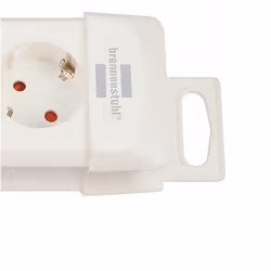 Brennenstuhl 1952260100, 3 m, Interno, Ad angolo, IP20, Bianco, 6 presa(e) AC