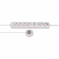 Brennenstuhl EL CSP 24 DE 3676, 6 presa(e) AC, Tipo E, 230 V, 50 Hz, Bianco, 1,2 m