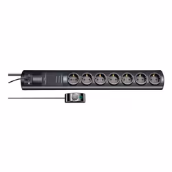 Brennenstuhl 1153300467 prolunghe e multiple 2 m 7 presa(e) AC Interno Nero - Vista aggiuntiva 7