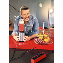 Brennenstuhl 1153240070 prolunghe e multiple 1,5 m 4 presa(e) AC Interno Nero, Rosso - Vista aggiuntiva 4