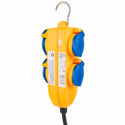 Brennenstuhl 1169200010 prolunghe e multiple 5 m 4 presa(e) AC Esterno Blu, Giallo - Vista aggiuntiva 5