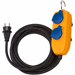 Brennenstuhl 1151740010, 10 m, Esterno, IP54, Blu, Arancione, 4 presa(e) AC, Nero