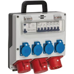 Brennenstuhl 1154890020 unità di distribuzione dell'energia (PDU) 7 presa(e) AC Nero, Blu, Grigio, Rosso
