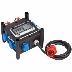 Brennenstuhl 1153690200 prolunghe e multiple 2 m 7 presa(e) AC Interno Nero, Blu, Rosso - Vista aggiuntiva 7