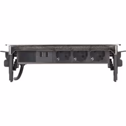 Brennenstuhl 1396200113 prolunghe e multiple 2 m 3 presa(e) AC Interno Nero, Acciaio inox - Vista aggiuntiva 7