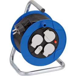 Brennenstuhl 1079180600, 15 m, Interno, IP20, Cloruro di polivinile (PVC), Plastica, Nero, Blu, Bianco, 3 presa(e) AC