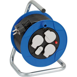 Brennenstuhl 1079180600 prolunghe e multiple 15 m 3 presa(e) AC Interno Nero, Blu, Bianco