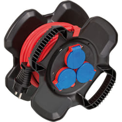 Brennenstuhl 1169717100 prolunghe e multiple 10 m 3 presa(e) AC Esterno Nero, Rosso