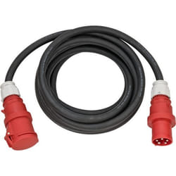 Brennenstuhl 1167630200 prolunghe e multiple 20 m 1 presa(e) AC Esterno Nero, Rosso