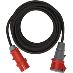 Brennenstuhl 1169370250 prolunghe e multiple 25 m Esterno Nero, Rosso