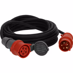 Brennenstuhl 1169370250 prolunghe e multiple 25 m Esterno Nero, Rosso - Vista aggiuntiva 2