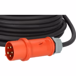 Brennenstuhl 1169370250 prolunghe e multiple 25 m Esterno Nero, Rosso - Vista aggiuntiva 4