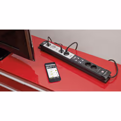 Brennenstuhl Connect Premium-Line prolunghe e multiple 3 m 6 presa(e) AC Interno Nero, Bianco - Vista aggiuntiva 2