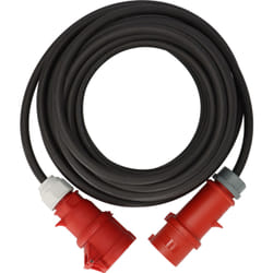 Brennenstuhl 1169390250 prolunghe e multiple 25 m Esterno Nero, Rosso
