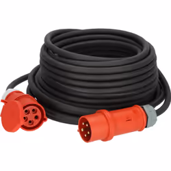 Brennenstuhl 1169390250 prolunghe e multiple 25 m Esterno Nero, Rosso