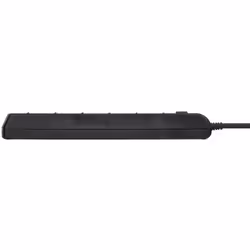 Brennenstuhl 1153110116 prolunghe e multiple 2 m 6 presa(e) AC Interno Nero - Vista aggiuntiva 4