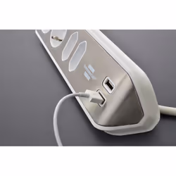 Brennenstuhl 1153590420 prolunghe e multiple 2 m 4 presa(e) AC Interno Argento, Bianco - Vista aggiuntiva 7