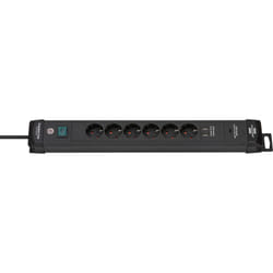 Brennenstuhl 1951160607 prolunghe e multiple 3 m 6 presa(e) AC Interno Nero