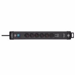 Brennenstuhl 1951160607 prolunghe e multiple 3 m 6 presa(e) AC Interno Nero