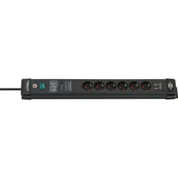 Brennenstuhl 1951160606 prolunghe e multiple 3 m 6 presa(e) AC Interno Nero