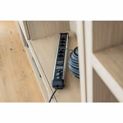 Brennenstuhl 1391010620 prolunghe e multiple 3 m 6 presa(e) AC Interno Nero, Argento - Vista aggiuntiva 6