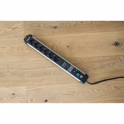 Brennenstuhl 1391010601 prolunghe e multiple 5 m 6 presa(e) AC Interno Nero, Argento - Vista aggiuntiva 5
