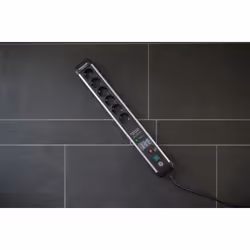 Brennenstuhl 1391010601 prolunghe e multiple 5 m 6 presa(e) AC Interno Nero, Argento - Vista aggiuntiva 6