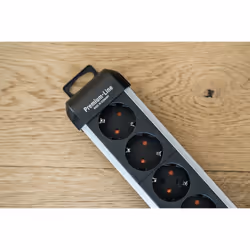 Brennenstuhl 1391030600 prolunghe e multiple 3 m 6 presa(e) AC Interno Nero, Argento - Vista aggiuntiva 6