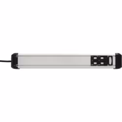 Brennenstuhl 1391030601 prolunghe e multiple 3 m 6 presa(e) AC Interno Nero, Argento - Vista aggiuntiva 4