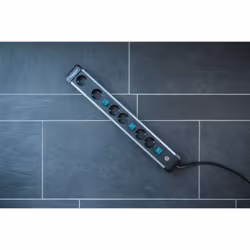 Brennenstuhl 1391030601 prolunghe e multiple 3 m 6 presa(e) AC Interno Nero, Argento - Vista aggiuntiva 8