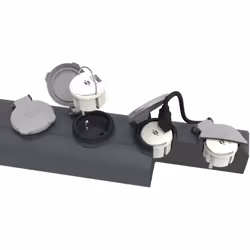 Brennenstuhl 1508110 presa energia USB Bianco